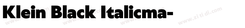 Klein Black Italicma字体转换 Klein Black Italicma字体转换